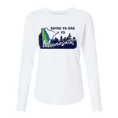 Bring Ya Assro Mirresota Womens Cotton Relaxed Long Sleeve T-Shirt