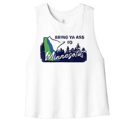 Bring Ya Assro Mirresota Women's Racerback Cropped Tank