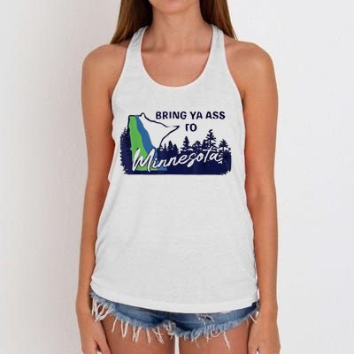 Bring Ya Assro Mirresota Women's Knotted Racerback Tank