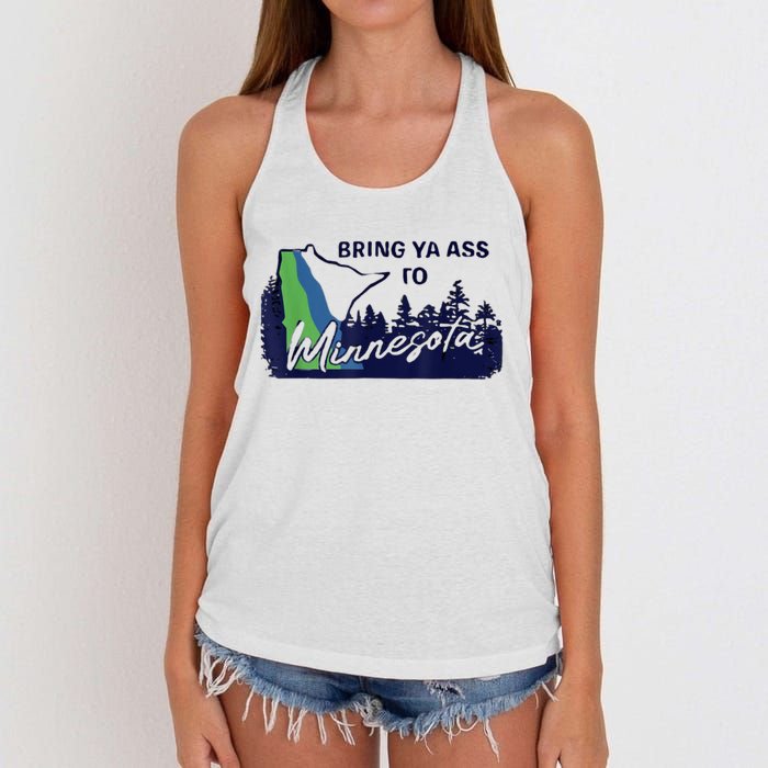 Bring Ya Assro Mirresota Women's Knotted Racerback Tank