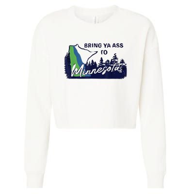 Bring Ya Assro Mirresota Cropped Pullover Crew