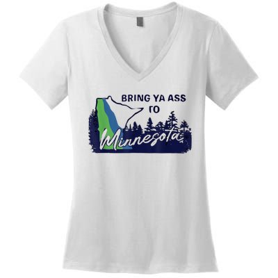 Bring Ya Assro Mirresota Women's V-Neck T-Shirt