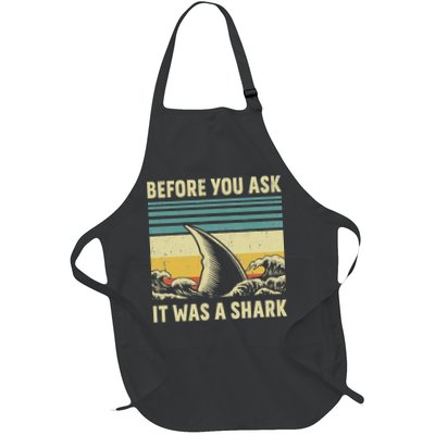 Before Your Ask It Was A Shark Funny Amputation Surgery Apron