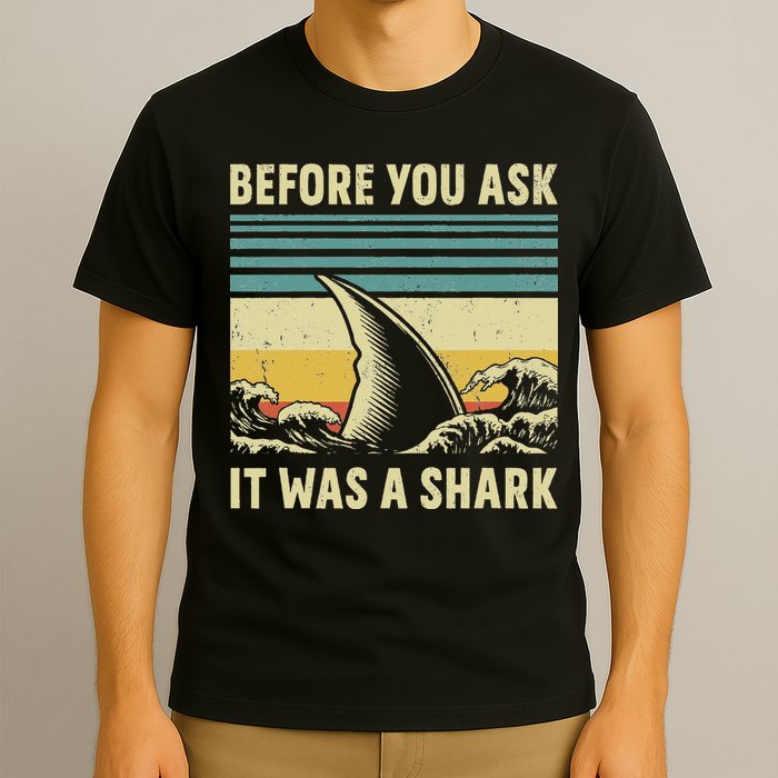 Before Your Ask It Was A Shark Funny Amputation Surgery T-Shirt