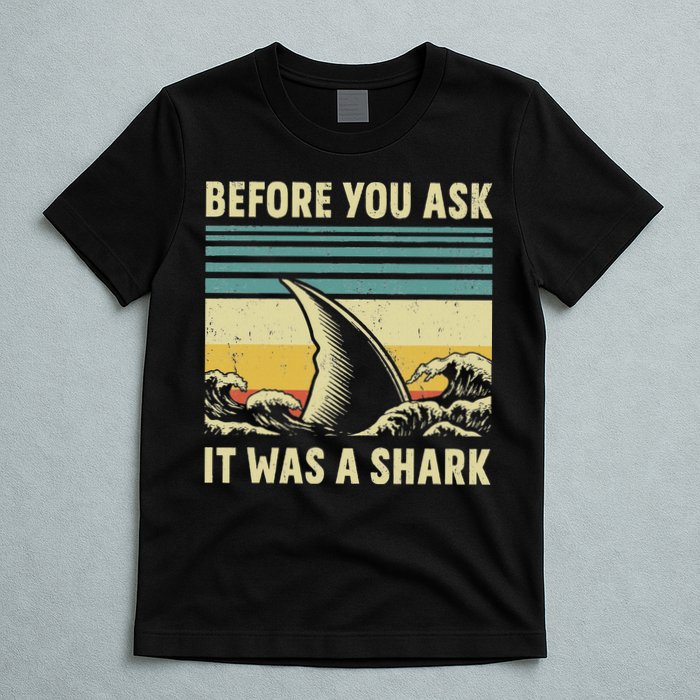 Before Your Ask It Was A Shark Funny Amputation Surgery T-Shirt