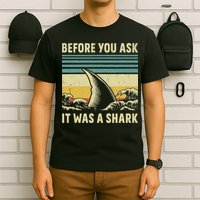 Before Your Ask It Was A Shark Funny Amputation Surgery T-Shirt