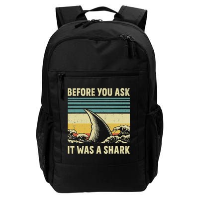 Before Your Ask It Was A Shark Funny Amputation Surgery Backpack