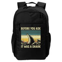 Before Your Ask It Was A Shark Funny Amputation Surgery Backpack