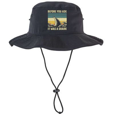 Before Your Ask It Was A Shark Funny Amputation Surgery Bucket Hat