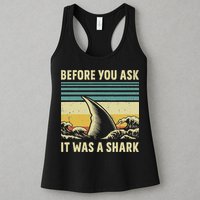 Before Your Ask It Was A Shark Funny Amputation Surgery Womens Tank Top
