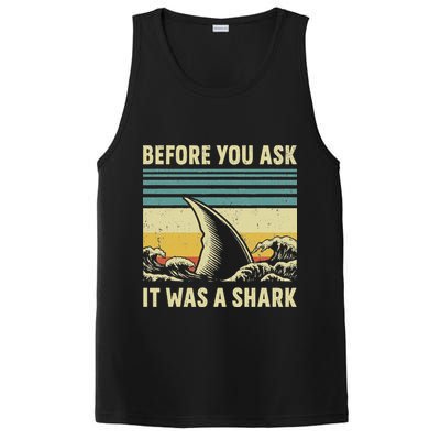 Before Your Ask It Was A Shark Funny Amputation Surgery PosiCharge Competitor Tank
