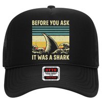 Before Your Ask It Was A Shark Funny Amputation Surgery Trucker Hat