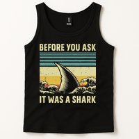 Before Your Ask It Was A Shark Funny Amputation Surgery Tank Top