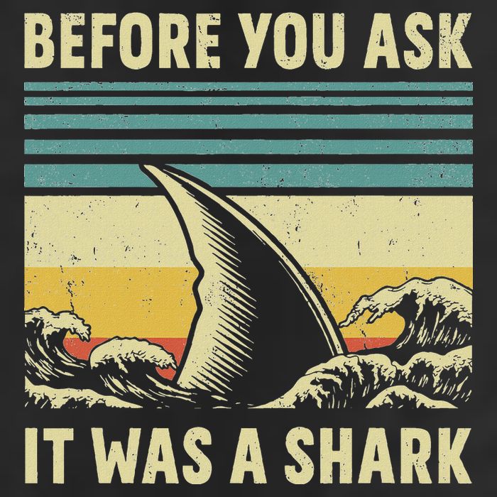 Before Your Ask It Was A Shark Funny Amputation Surgery Microfiber Hand Towel