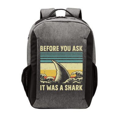 Before Your Ask It Was A Shark Funny Amputation Surgery Vector Backpack