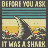 Before Your Ask It Was A Shark Funny Amputation Surgery Vector Backpack