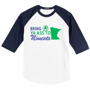 Bring Ya Ass To Minnesota Funny Minnesota Anthony Baseball Sleeve Shirt