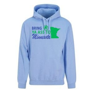 Bring Ya Ass To Minnesota Funny Minnesota Anthony Unisex Surf Hoodie