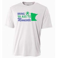 Bring Ya Ass To Minnesota Funny Minnesota Anthony Cooling Performance Crew T-Shirt