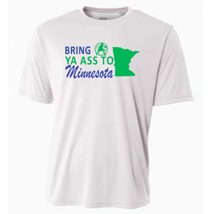 Bring Ya Ass To Minnesota Funny Minnesota Anthony Cooling Performance Crew T-Shirt