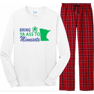 Bring Ya Ass To Minnesota Funny Minnesota Anthony Long Sleeve Pajama Set