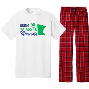 Bring Ya Ass To Minnesota Funny Minnesota Anthony Pajama Set