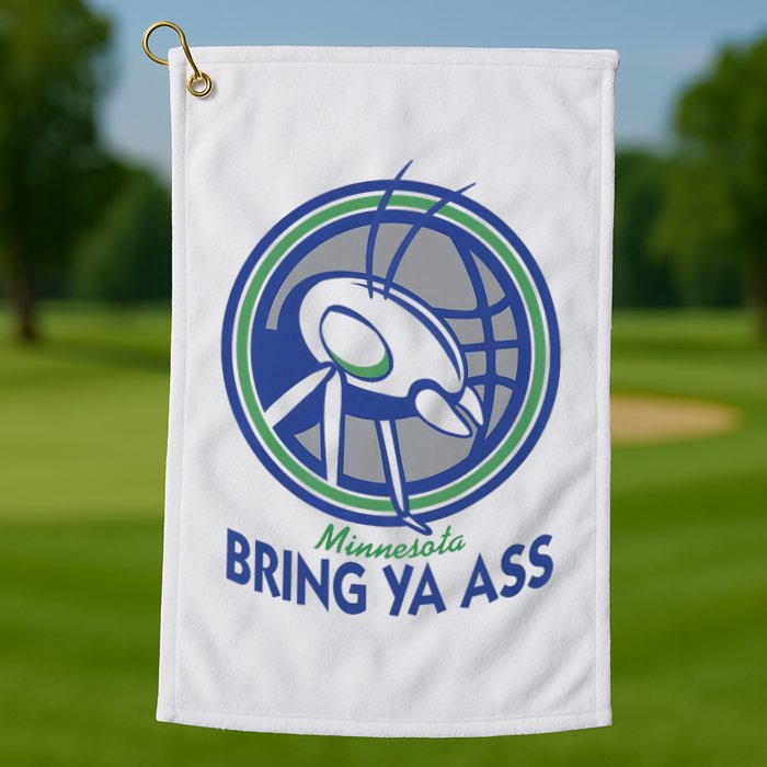 Bring Ya Ass Retro Style Ants Golf Towel
