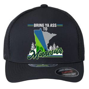 Bring Ya Ass To Minnesota Basketball Sports Fan Flexfit Unipanel Trucker Cap