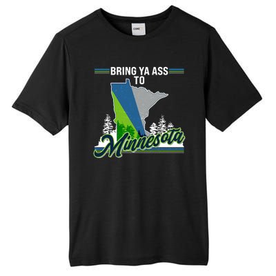 Bring Ya Ass To Minnesota Basketball Sports Fan Tall Fusion ChromaSoft Performance T-Shirt