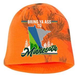 Bring Ya Ass To Minnesota Basketball Sports Fan Kati - Camo Knit Beanie