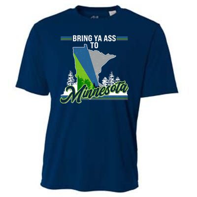 Bring Ya Ass To Minnesota Basketball Sports Fan Cooling Performance Crew T-Shirt