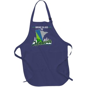 Bring Ya Ass To Minnesota Basketball Sports Fan Full-Length Apron With Pockets