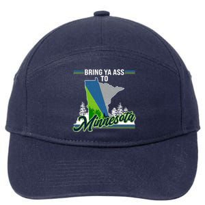 Bring Ya Ass To Minnesota Basketball Sports Fan 7-Panel Snapback Hat