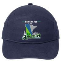 Bring Ya Ass To Minnesota Basketball Sports Fan 7-Panel Snapback Hat