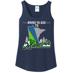 Bring Ya Ass To Minnesota Basketball Sports Fan Ladies Essential Tank