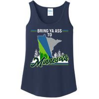 Bring Ya Ass To Minnesota Basketball Sports Fan Ladies Essential Tank