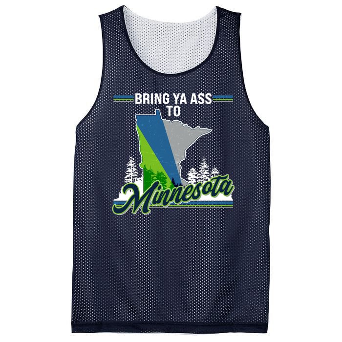 Bring Ya Ass To Minnesota Basketball Sports Fan Mesh Reversible Basketball Jersey Tank