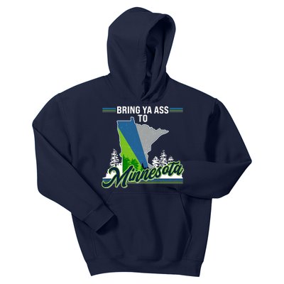 Bring Ya Ass To Minnesota Basketball Sports Fan Kids Hoodie