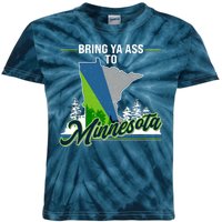 Bring Ya Ass To Minnesota Basketball Sports Fan Kids Tie-Dye T-Shirt