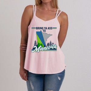 Bring Ya Ass To Minnesota Basketball Sports Fan Women's Strappy Tank