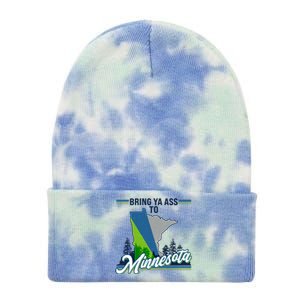 Bring Ya Ass To Minnesota Basketball Sports Fan Tie Dye 12in Knit Beanie