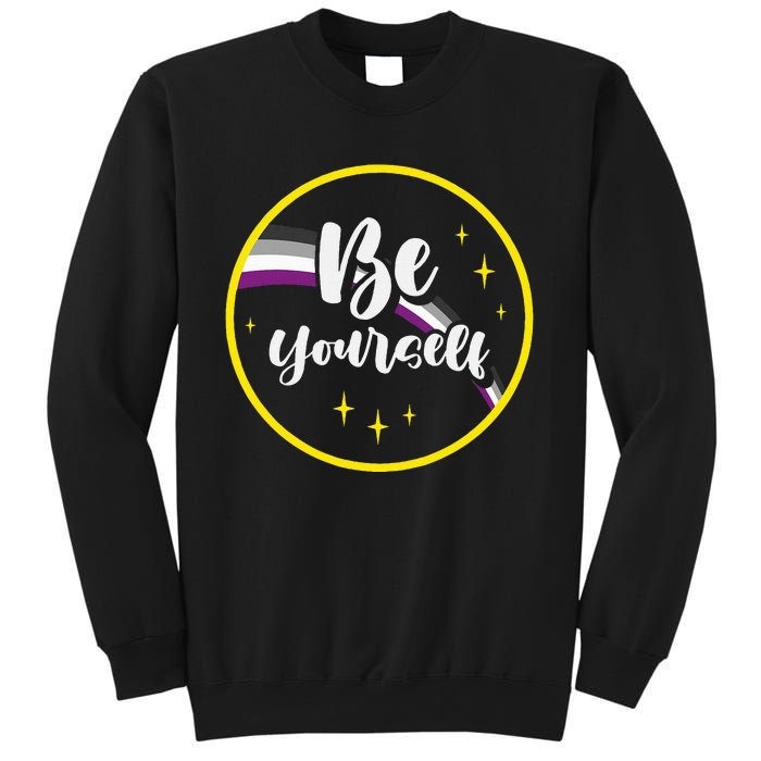 Be Yourself Asexual Rainbow Ace Pride Flag Lgbtq Sweatshirt