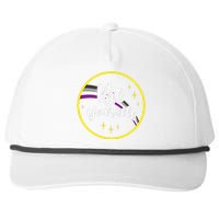 Be Yourself Asexual Rainbow Ace Pride Flag Lgbtq Snapback Five-Panel Rope Hat