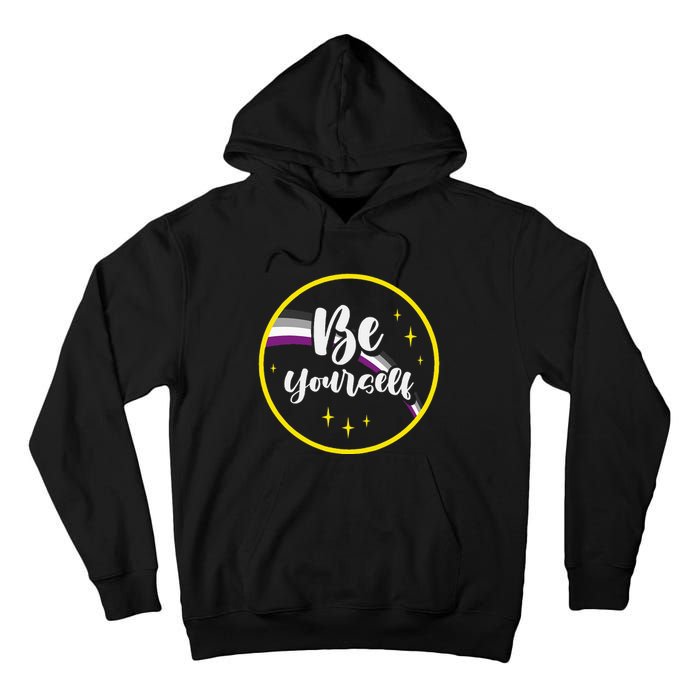 Be Yourself Asexual Rainbow Ace Pride Flag Lgbtq Tall Hoodie