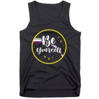 Be Yourself Asexual Rainbow Ace Pride Flag Lgbtq Tank Top