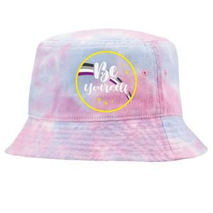 Be Yourself Asexual Rainbow Ace Pride Flag Lgbtq Tie-Dyed Bucket Hat