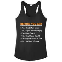 Before You Ask Yes I Have So Many Games Funny Board Game Ladies PosiCharge Competitor Racerback Tank
