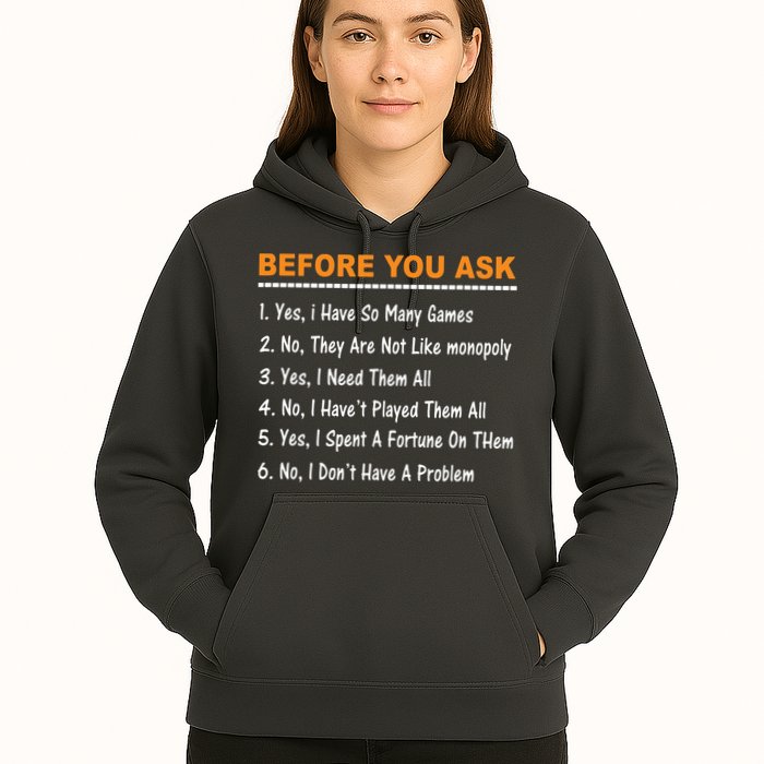 Before You Ask Yes I Have So Many Games Funny Board Game Hoodie