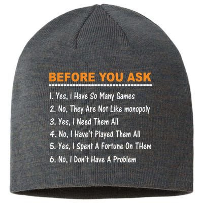 Before You Ask Yes I Have So Many Games Funny Board Game Sustainable Beanie