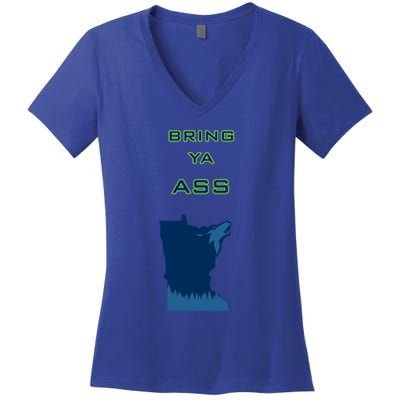 Bring Ya Ass Gift Women's V-Neck T-Shirt